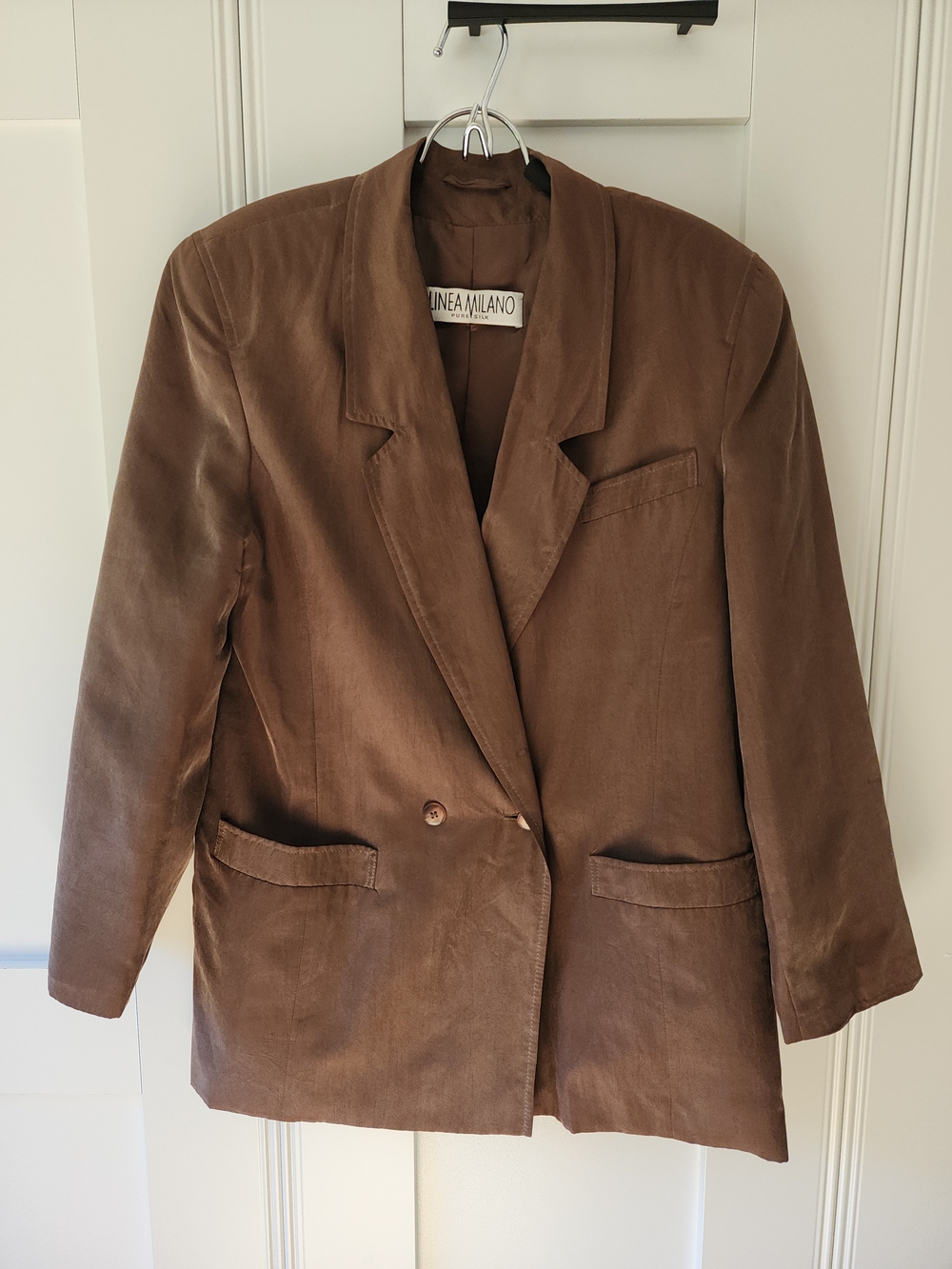 Milano Brown Double-Breasted Women's Blazer